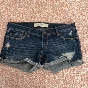 A&F Destroyed Jean Shorts